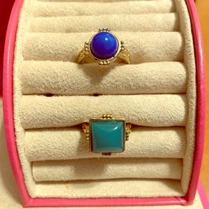 Two trendy rings size 6.5